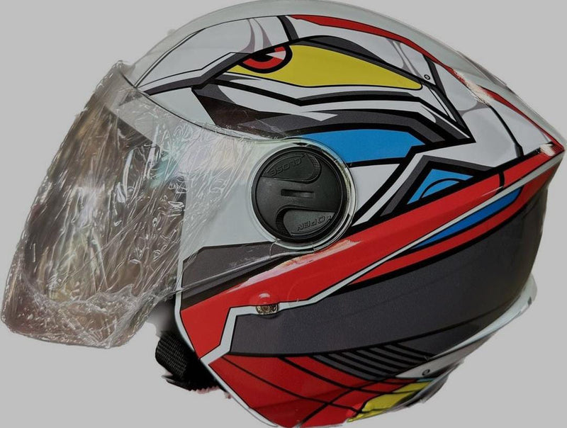 CAPACETE PRO TORK /NEW LIBERTY 3 ADESIVADO XDRON VERMELHO