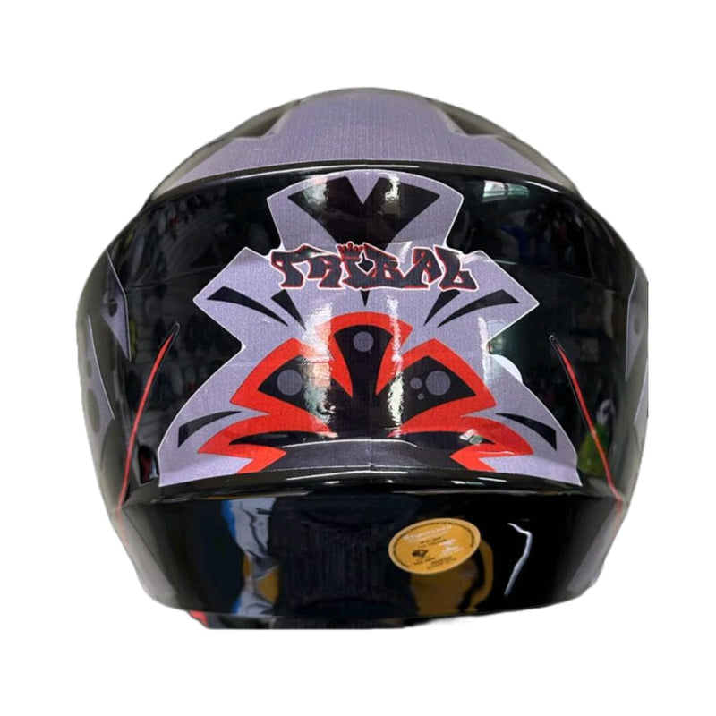 CAPACETE PRO TORK /NEW LIBERTY 3 ADESIVADO TRIBAL/ARARA PRETO