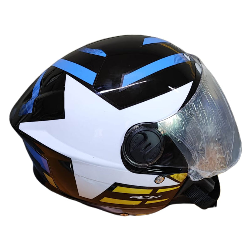 CAPACETE PRO TORK /NEW LIBERTY 3 ADESIVADO STARWAR/ESTRELA AZUL