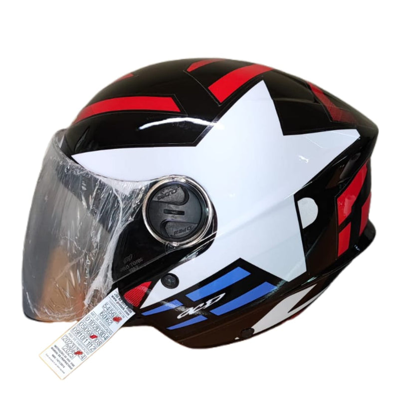 CAPACETE PRO TORK /NEW LIBERTY 3 ADESIVADO STARWAR/ESTRELA LARANJA