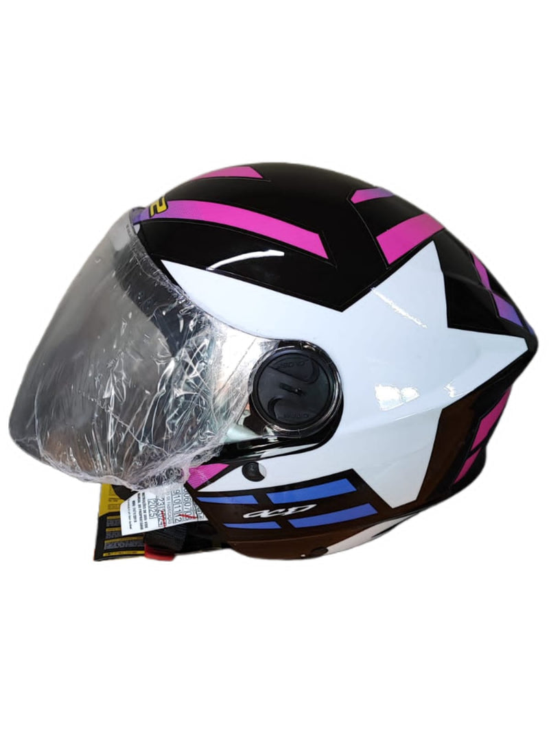 CAPACETE PRO TORK /NEW LIBERTY 3 ADESIVADO STARWAR/ESTRELA ROSA