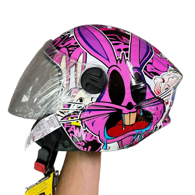 CAPACETE PRO TORK /NEW LIBERTY 3 ADESIVADO FEMININO