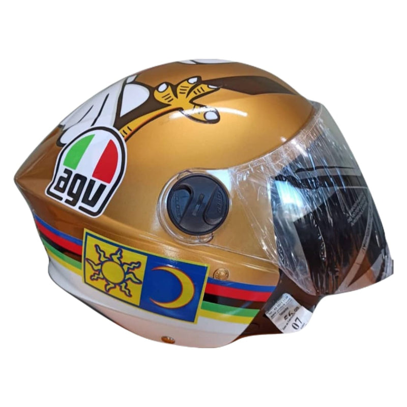 CAPACETE PRO TORK /NEW LIBERTY 3 ADESIVADO/ENVERNIZADO GALINHA