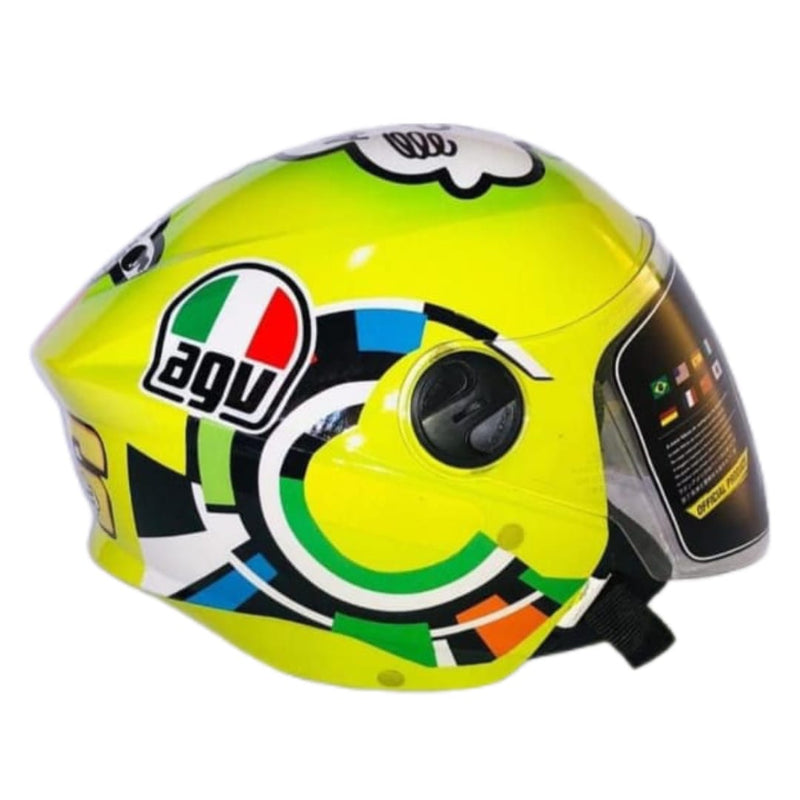 CAPACETE PRO TORK /NEW LIBERTY 3 ADESIVADO/ENVERNIZADO MISANO