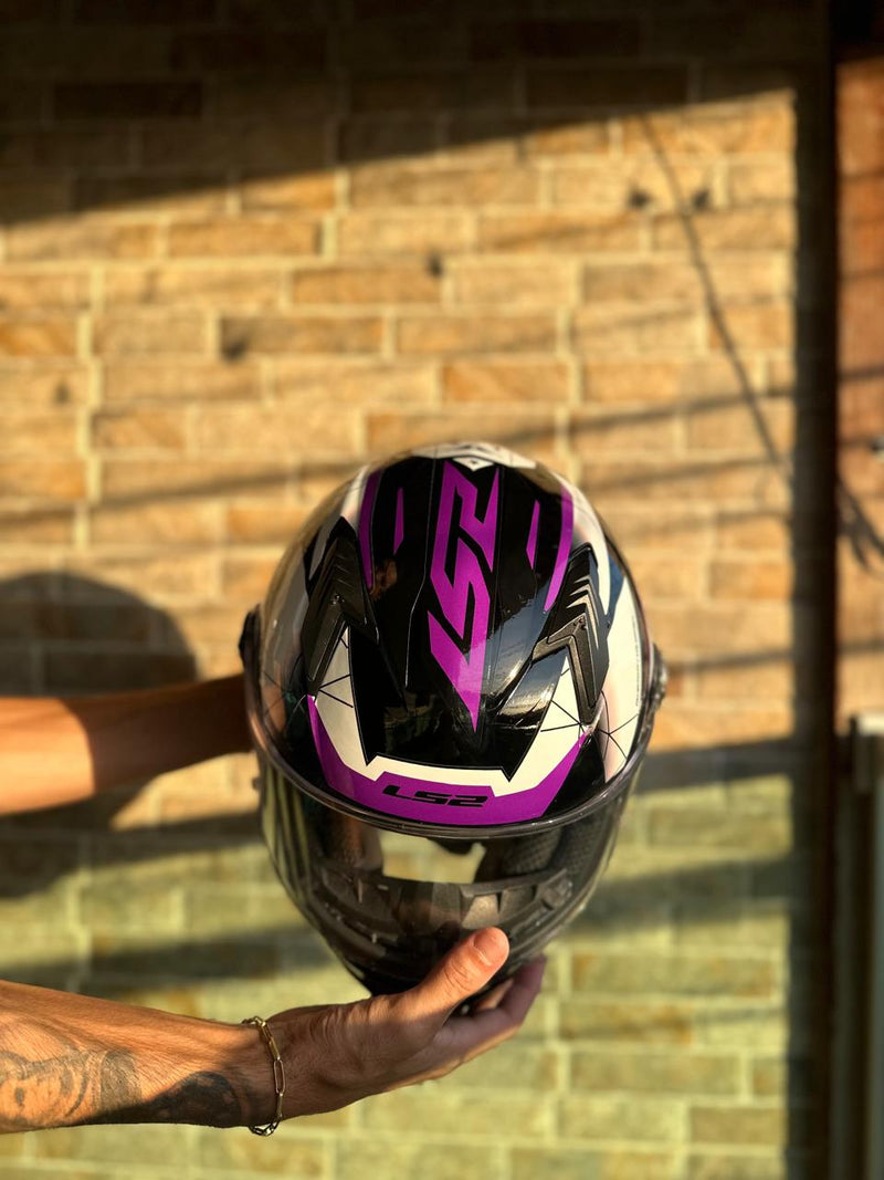 LS2 PERSONALIZADO DRAZE ROXO E PRETO