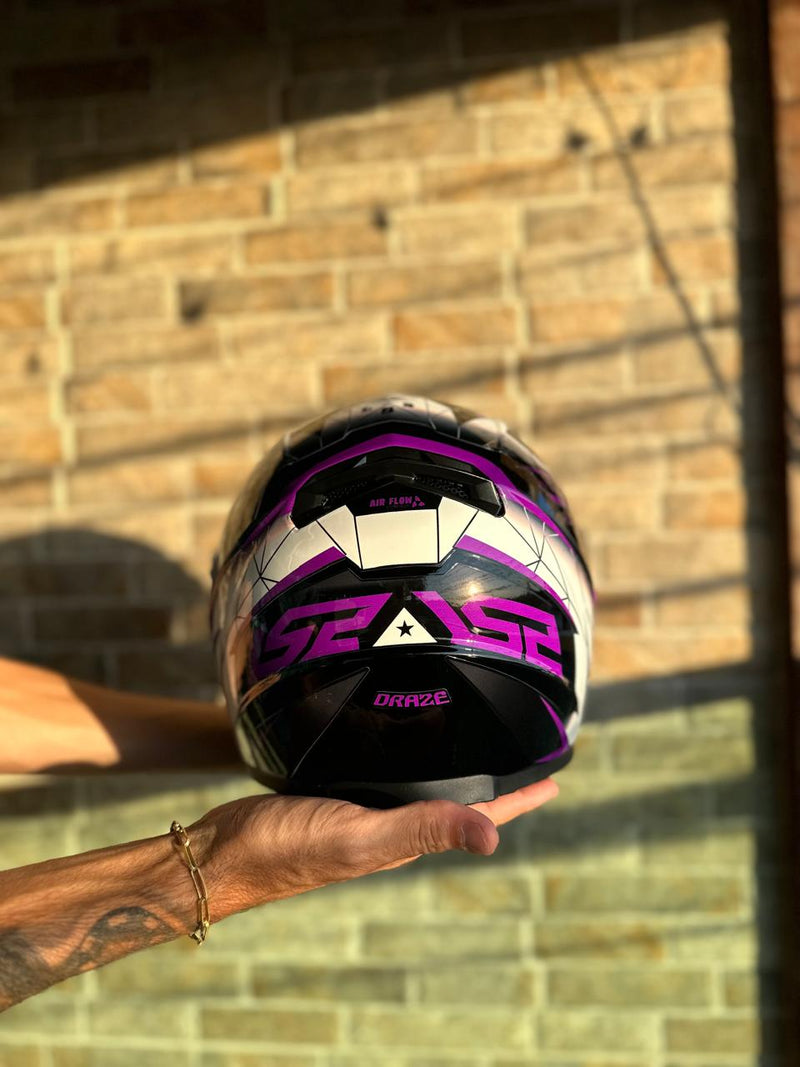 LS2 PERSONALIZADO DRAZE ROXO E PRETO